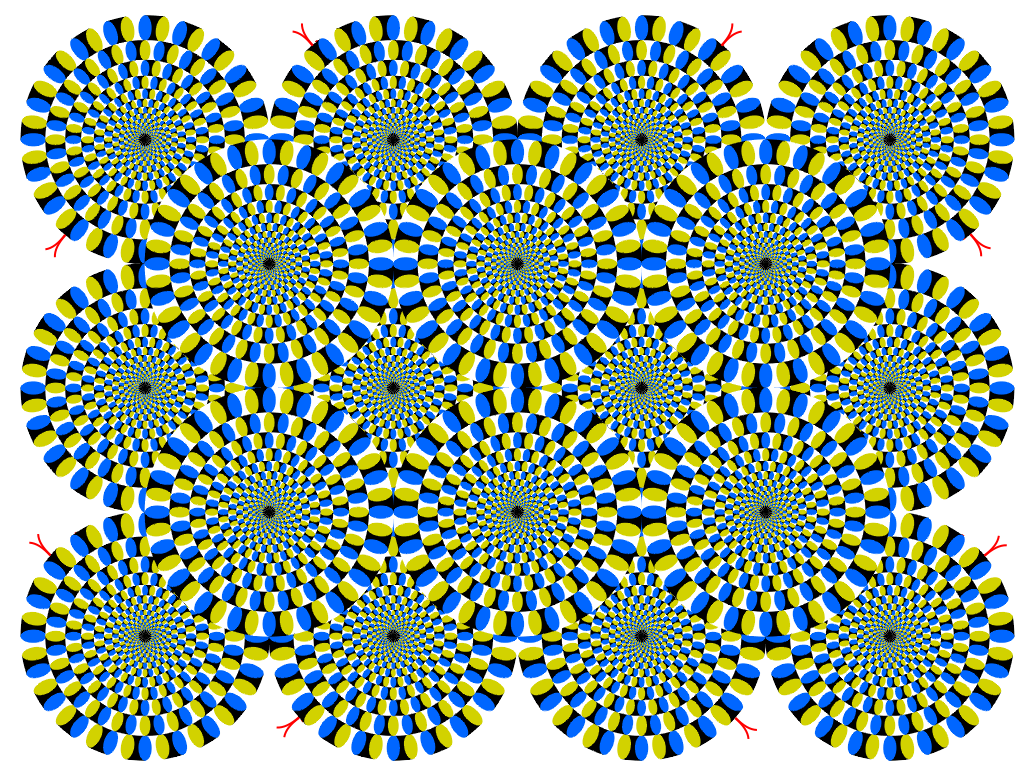 Rotating snakes illusion